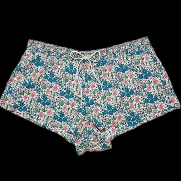 Victoria’s Secret Soft Cotton Floral multicolor pajama Shorts Médium - Picture 1 of 2